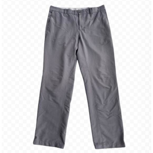 Nike Golf Dri-FIT Flat Front‎ Chino Pants Men's Grey Athletic Trousers - Size 34 - Picture 1 of 8